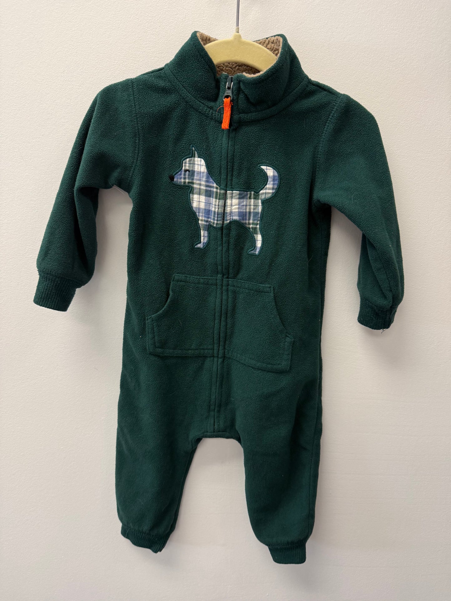 CARTERS FLEECE DOG ONE PIECE SIZE 12M