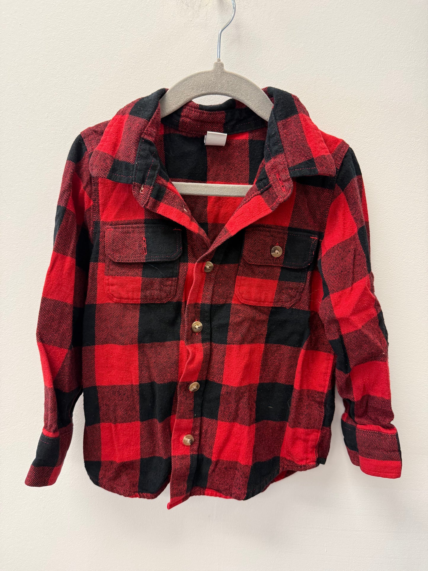OLD NAVY RED PLAID SIZE 4T