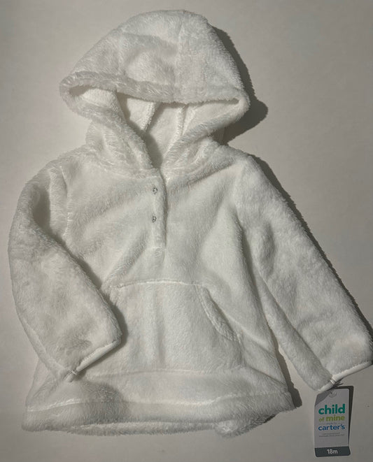 *New* Child of Mine, Soft White Hoodie - 18 Months