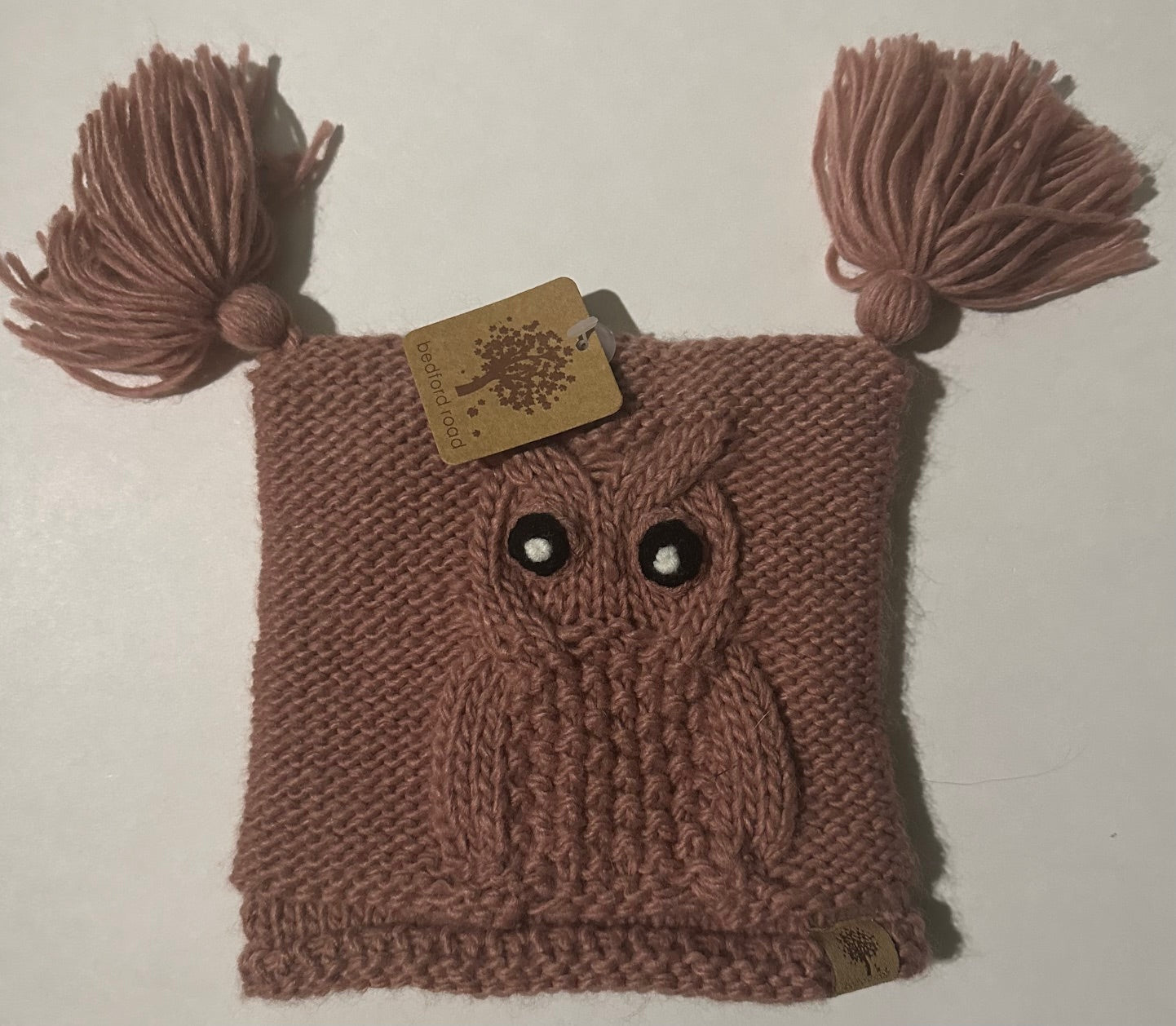 *New* Bedford Road, Dusty Rose Fleece-Lined Knitted Toque - 6-18 Months