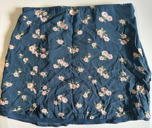 *Adult* American Eagle, Blue Flowery Skirt - Size Medium