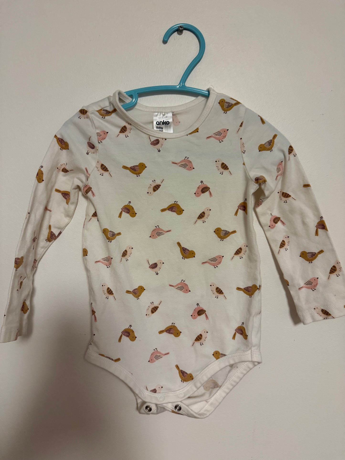 ANKO BIRD ONESIE SIZE 12-18M