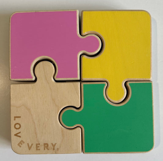 Lovevery, Set of 4 Wooden Chunky Puzzle Pieces