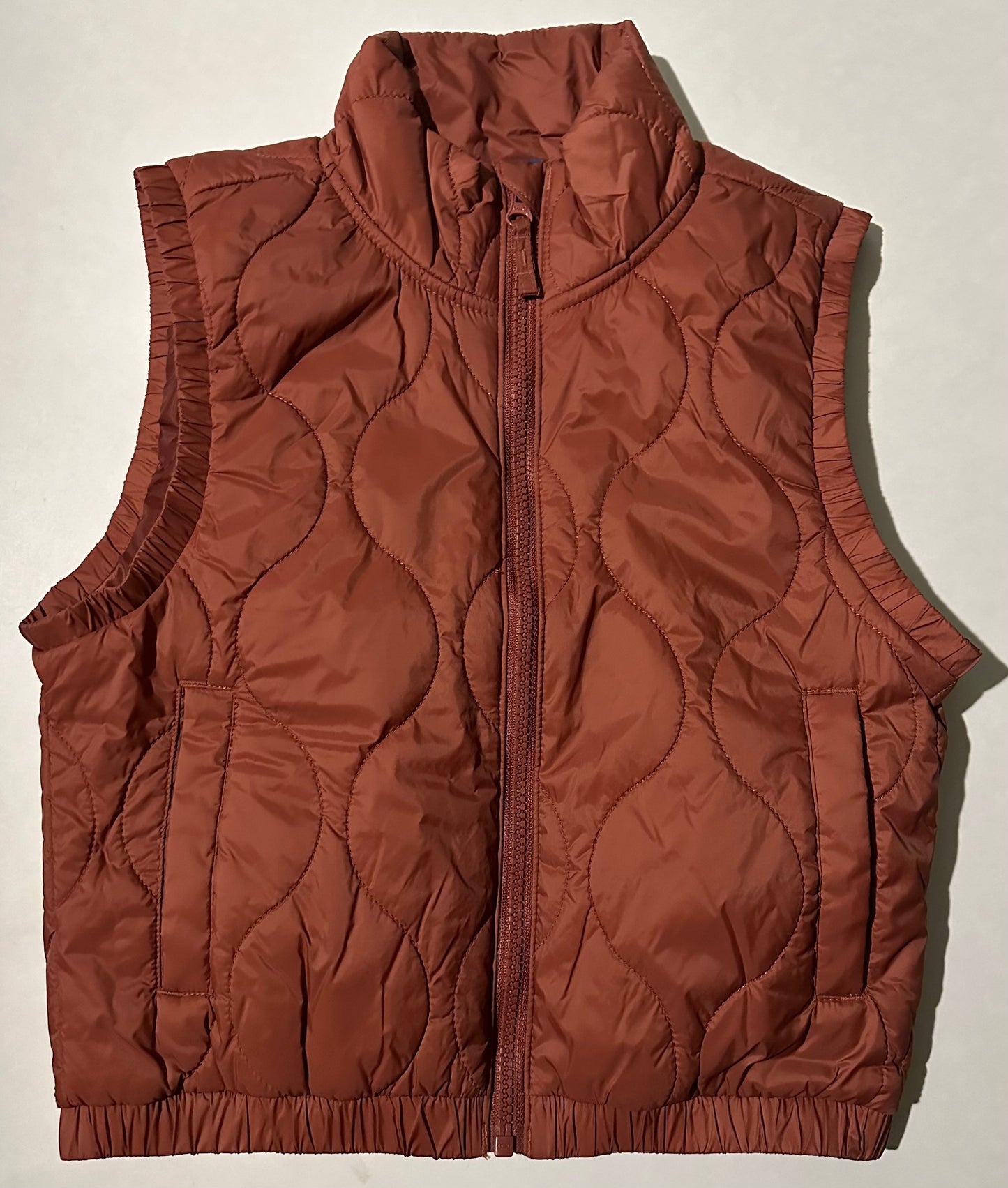 Old Navy, Rust-Coloured Vest - Size Medium (8)