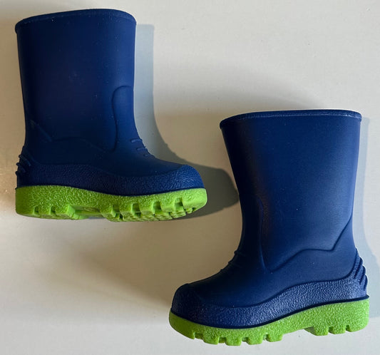 Unknown Brand, Blue and Green Rubber Boots - Size 5T