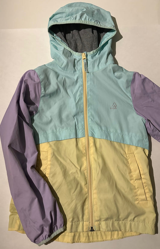 Ripzone, Mint Green, Yellow, and Purple Light Lined Jacket - Size Small (7-8)