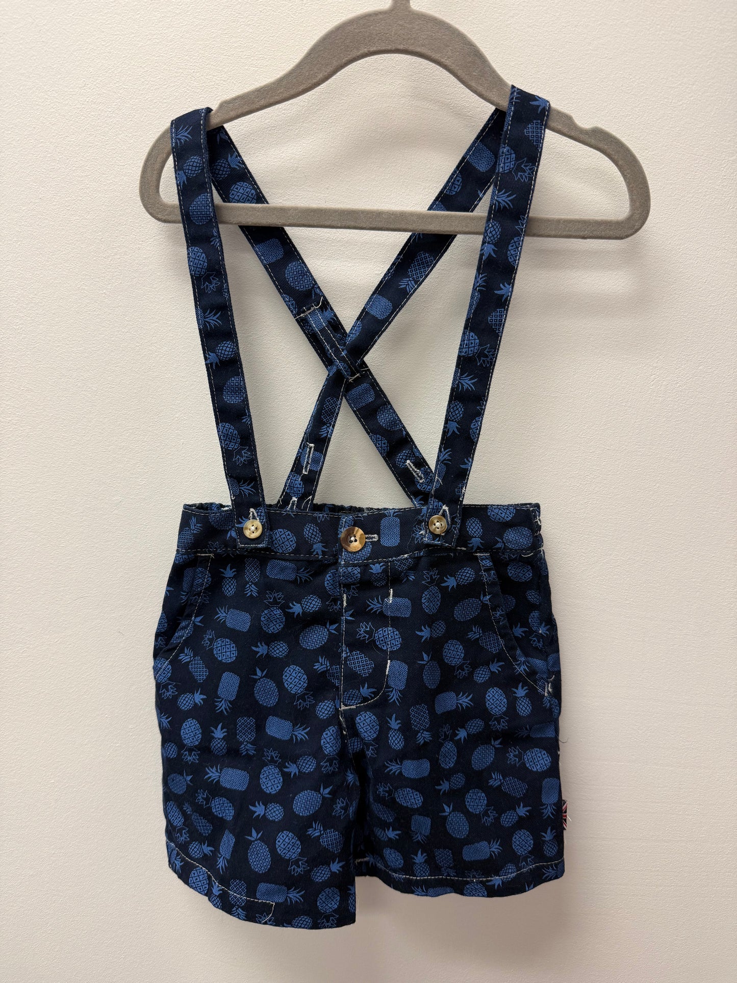 ENGLISH LAUNDRY SUSPENDER SHORTS SIZE 2T