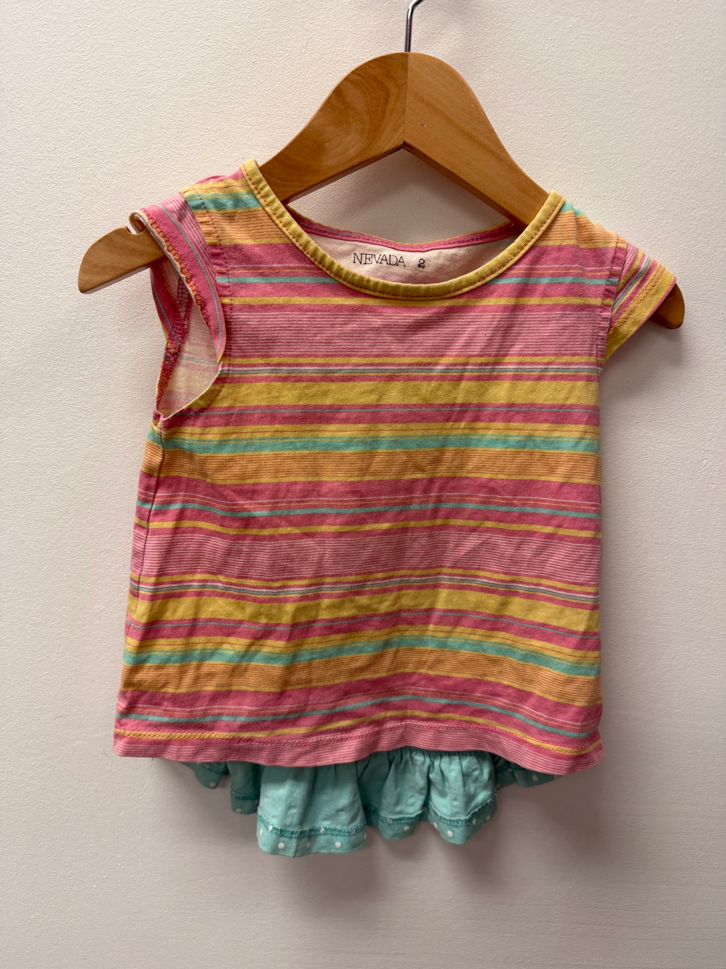 NEVADA STRIPPED TEE SIZE 2T