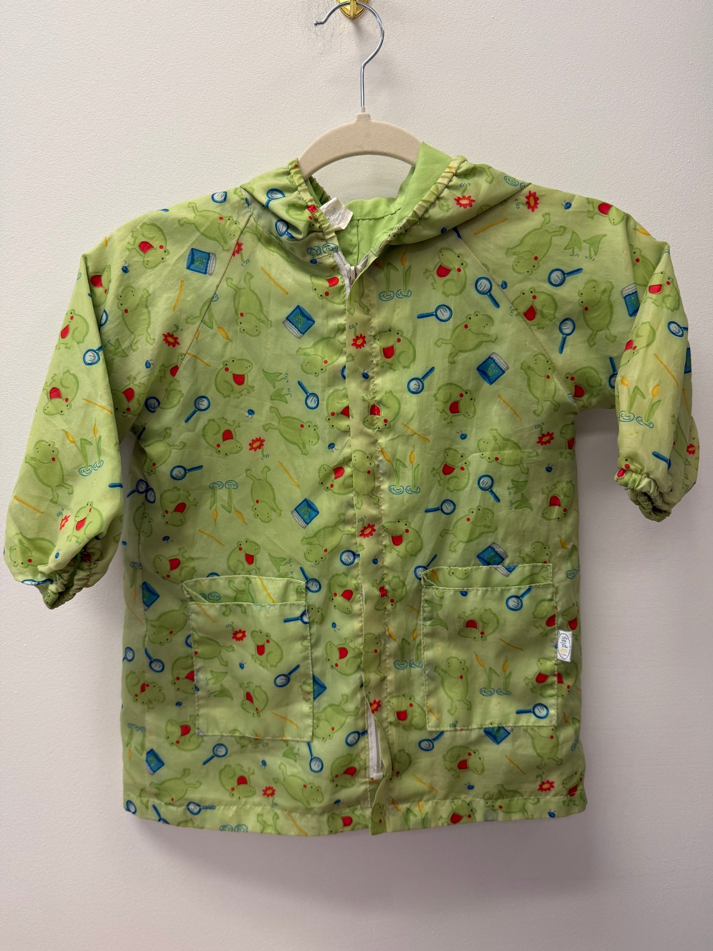 VINTAGE IPLAY FROG RAIN COAT SIZE 3-4T