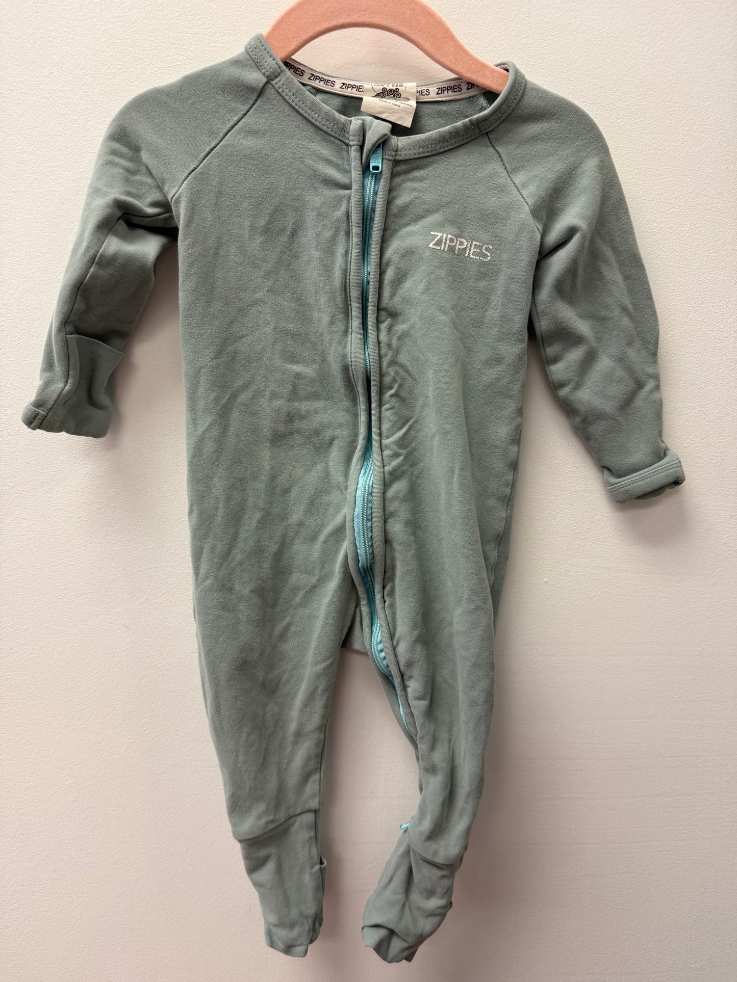 ZIPPIES MINT COLOR SLEEPER SIZE 3-6M