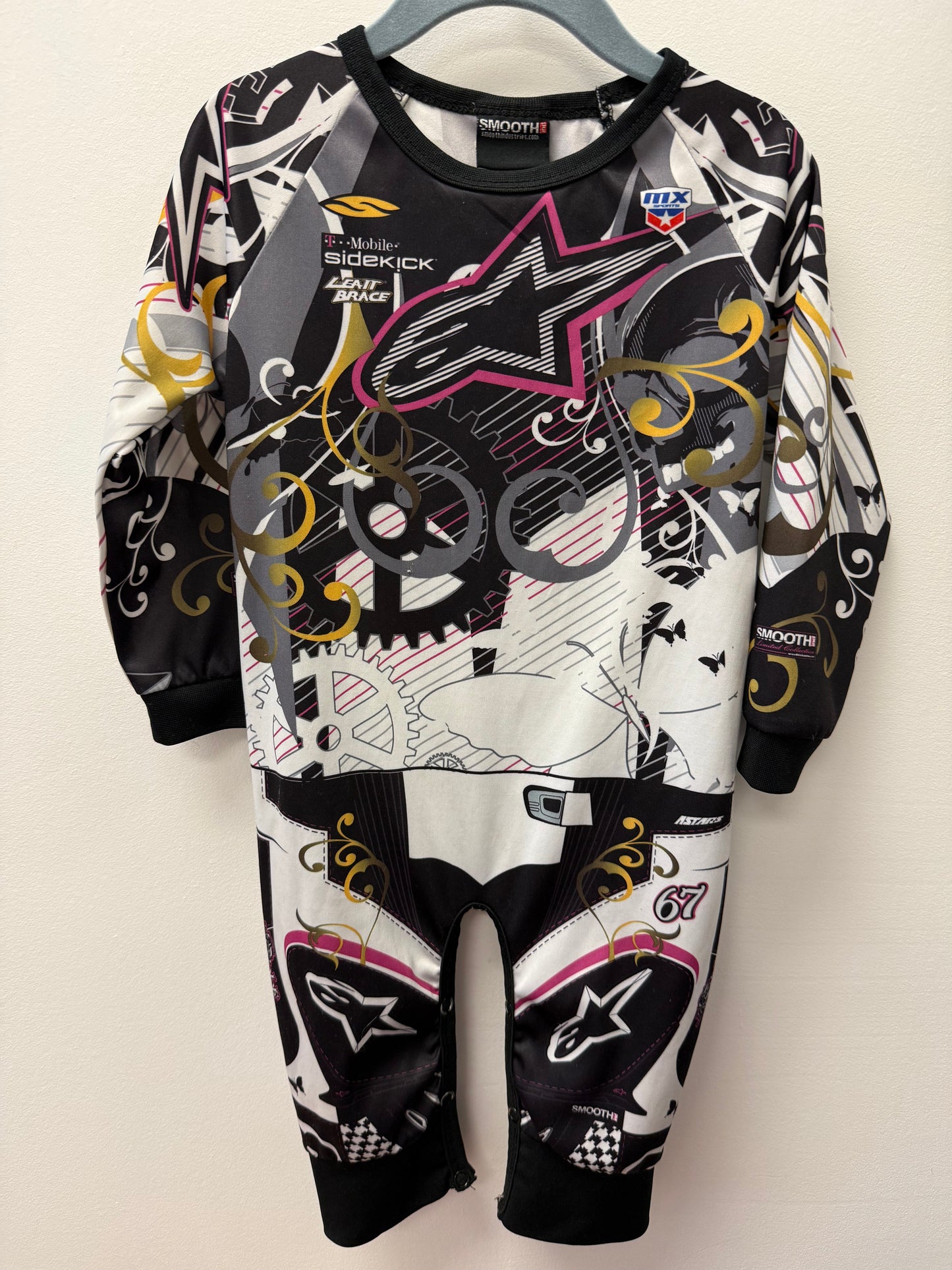 SMOOTH INDUSTRIES MOTOCROSS ONE PIECE SIZE 12-18M