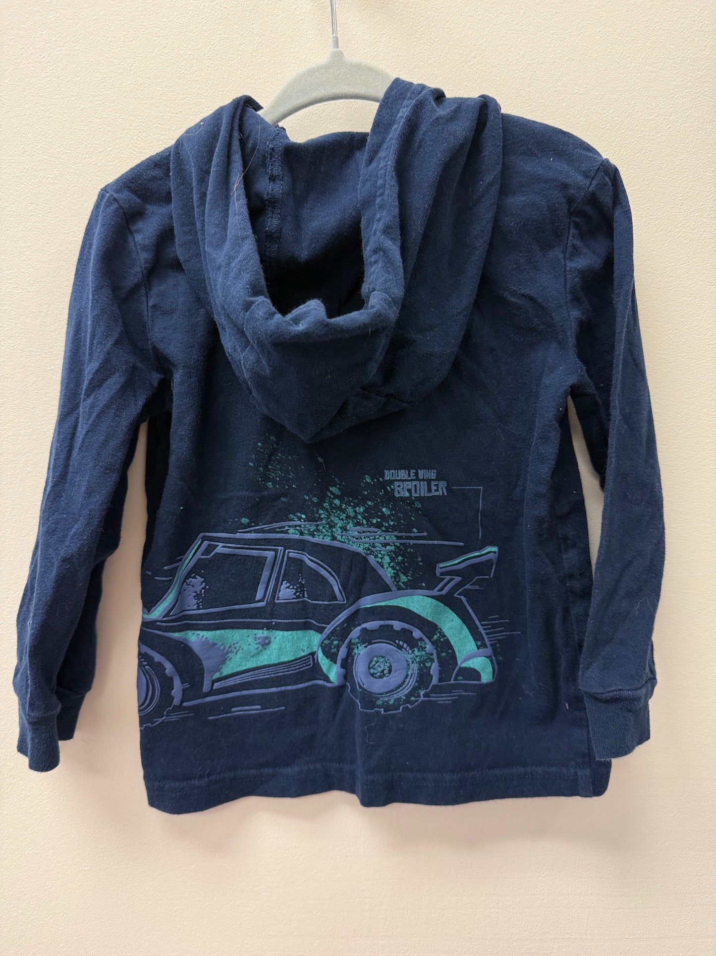 CARTERS HOODED RACE CAR SHIRT SIZE 2T