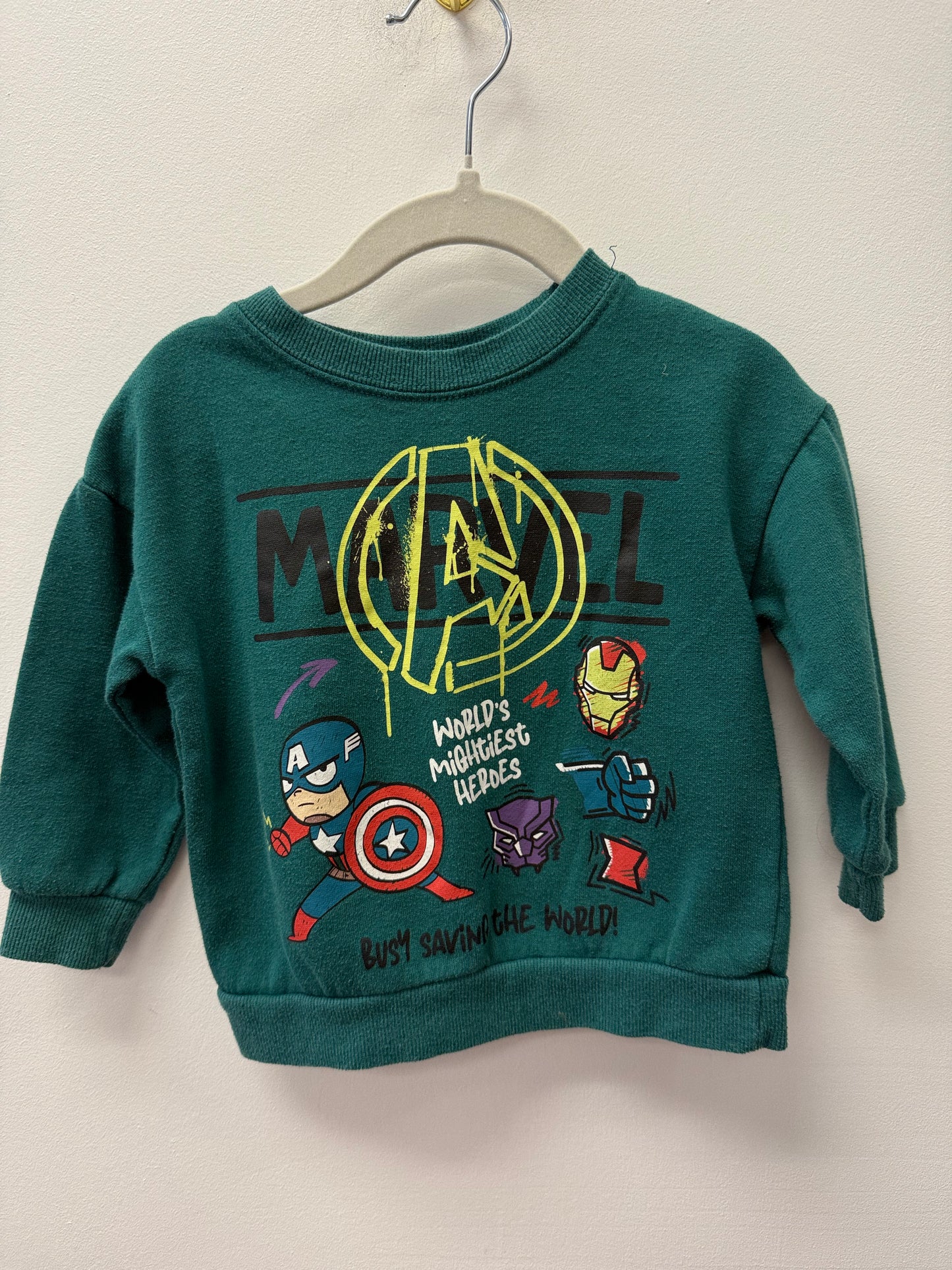 MARVEL CREW SIZE 2T
