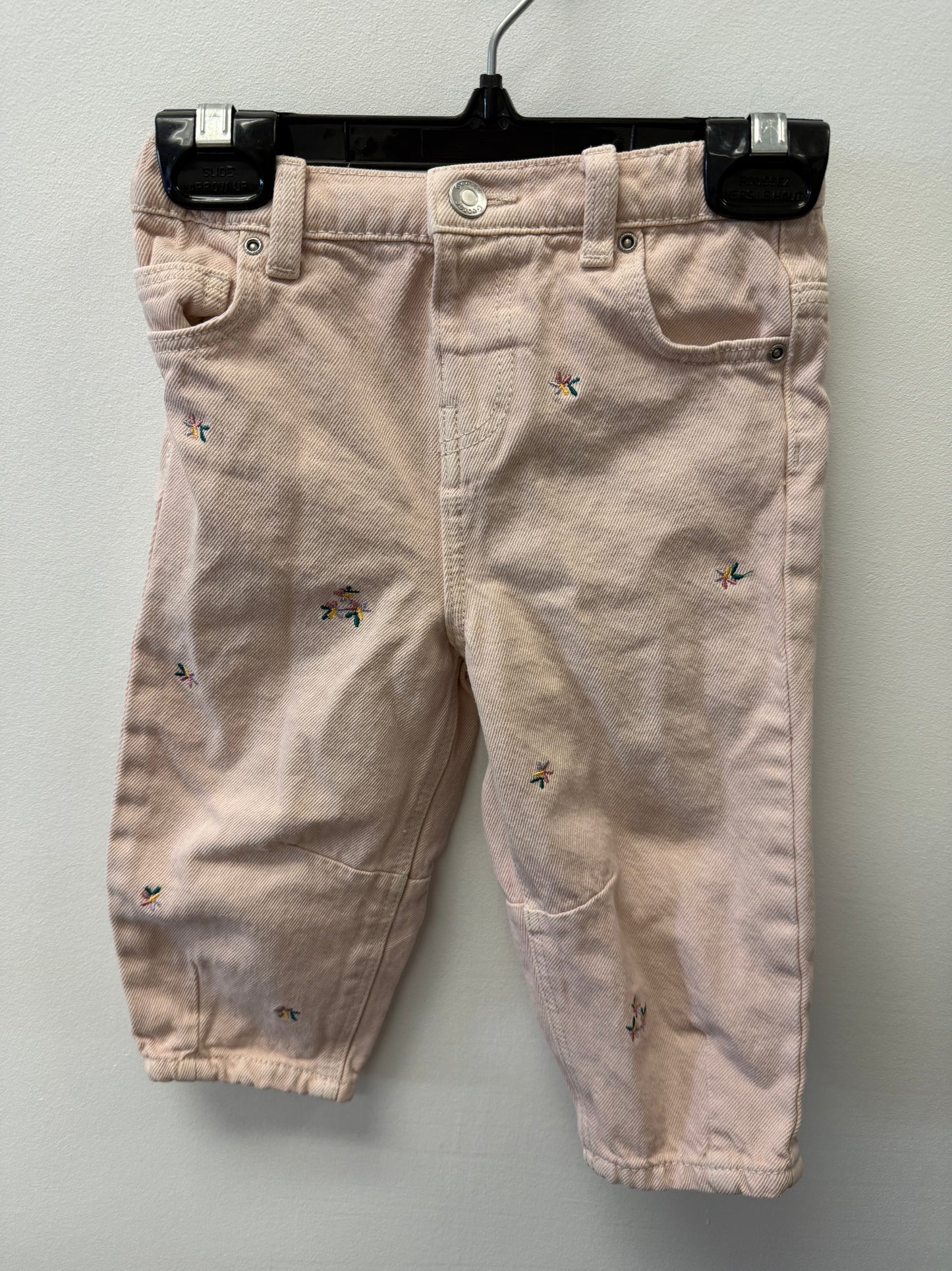 GEORGE FLORAL WIDE LEGGED JEANS SIZE 12-18M