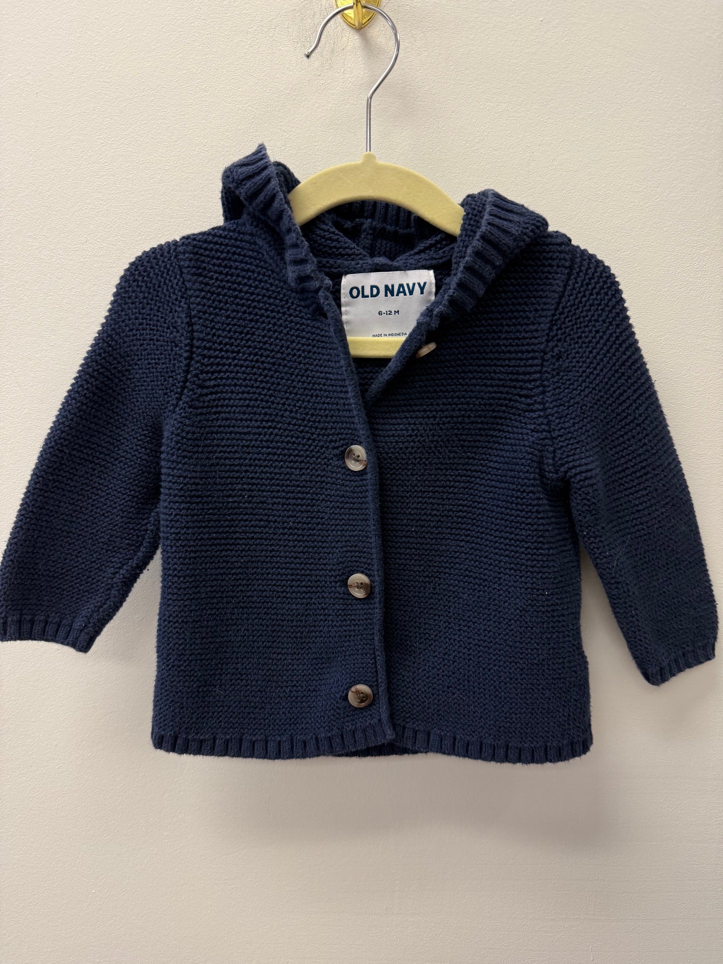 OLD NAVY BLUE KNIT SWEATER SIZE 6-12M