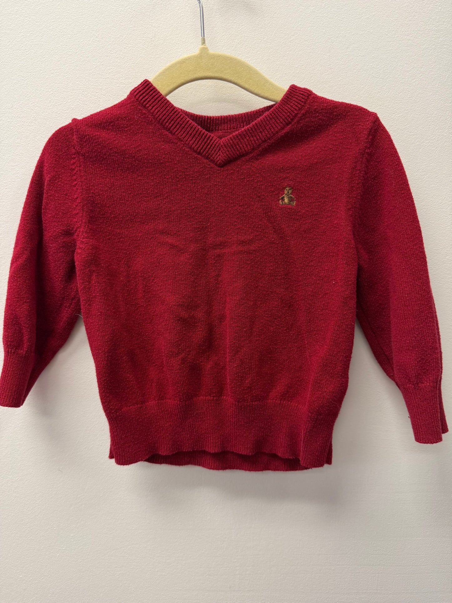 BABY GAP ELBOW PATCH RED SHIRT SIZE 18-24M