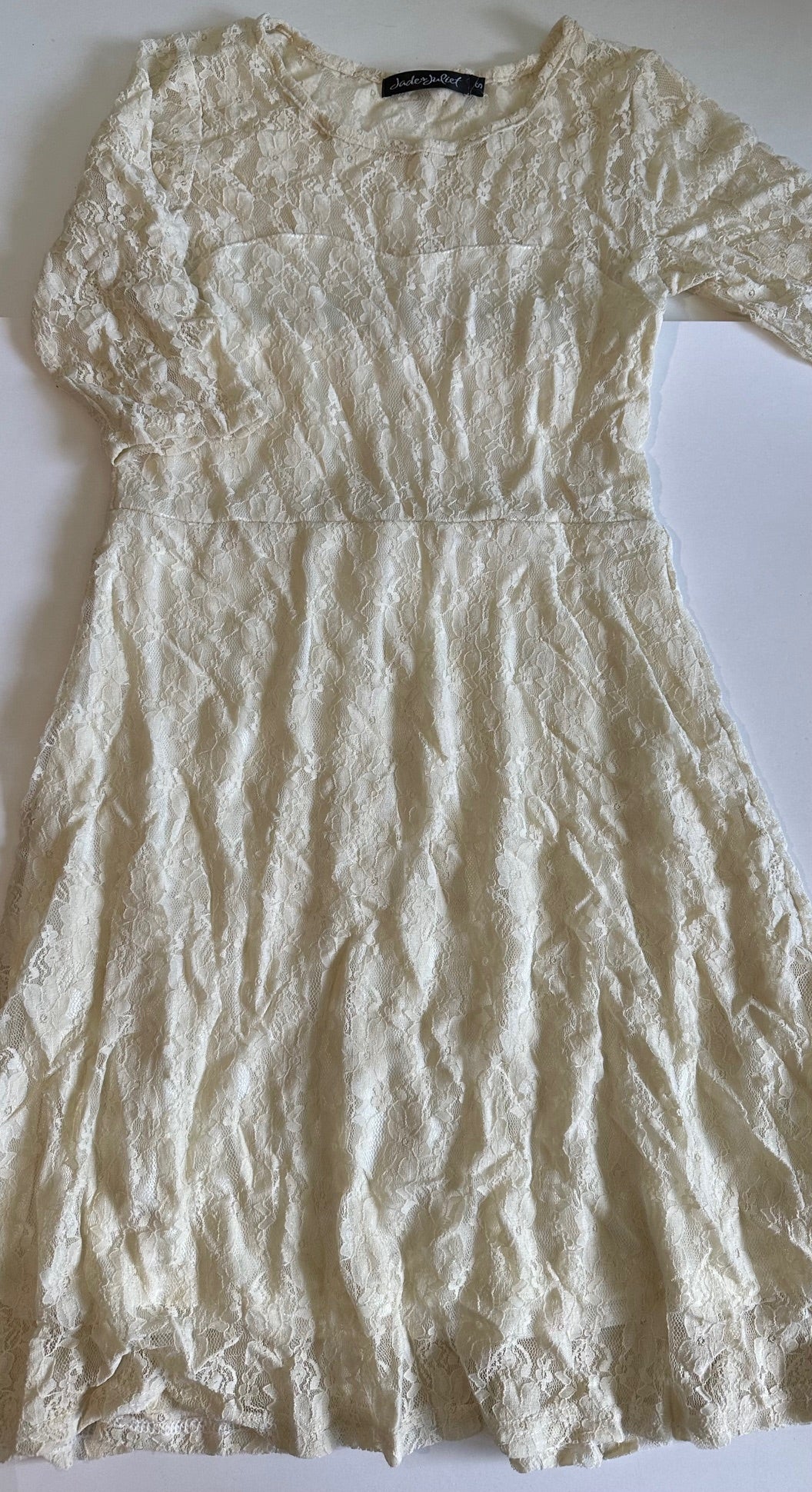 *Adult* Jade & Juliet, Ivory Lace Dress - Size Small