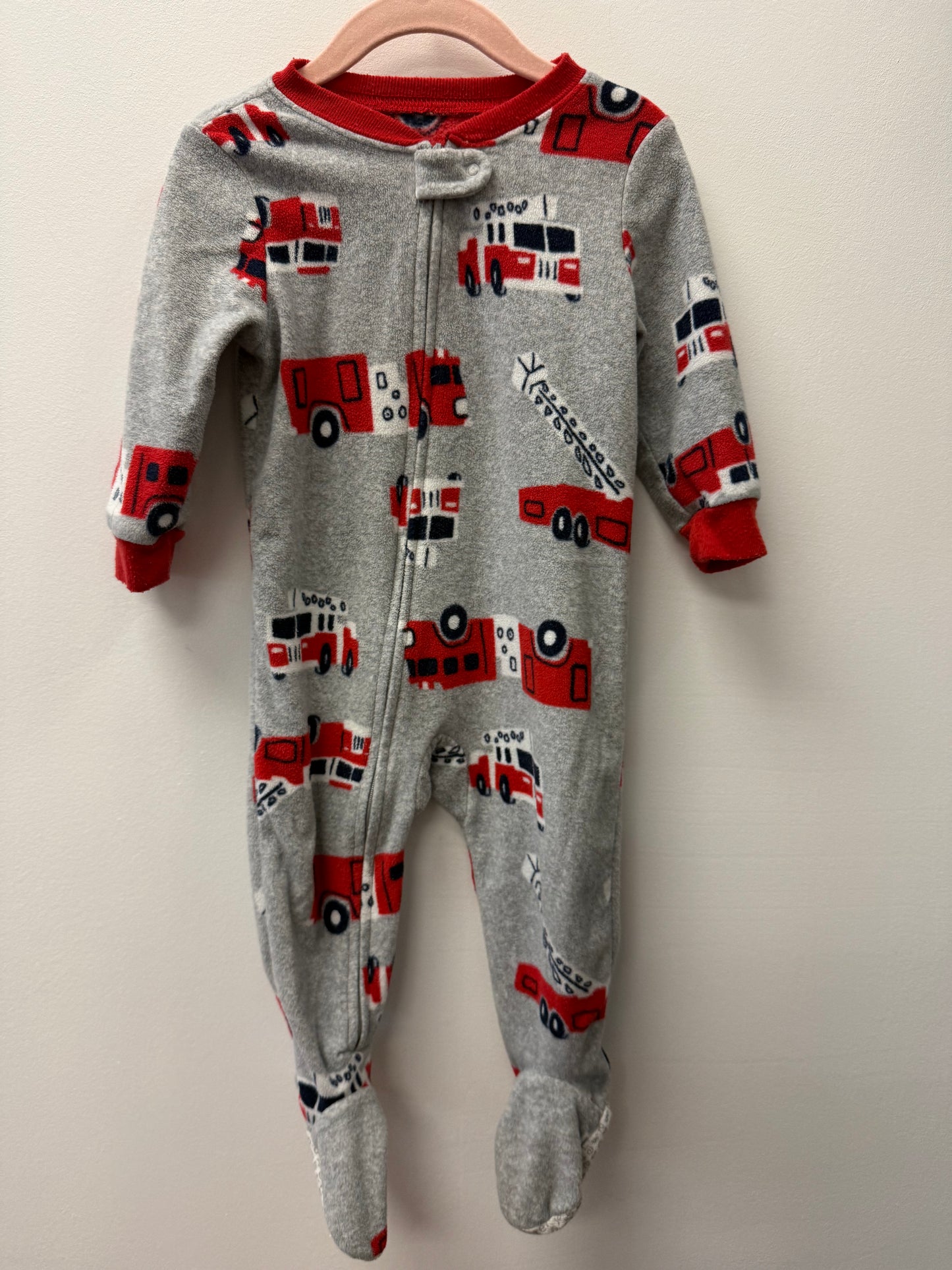 CARTERS FLEECE FIRE TRUCK SLEEPER SIZE 12M