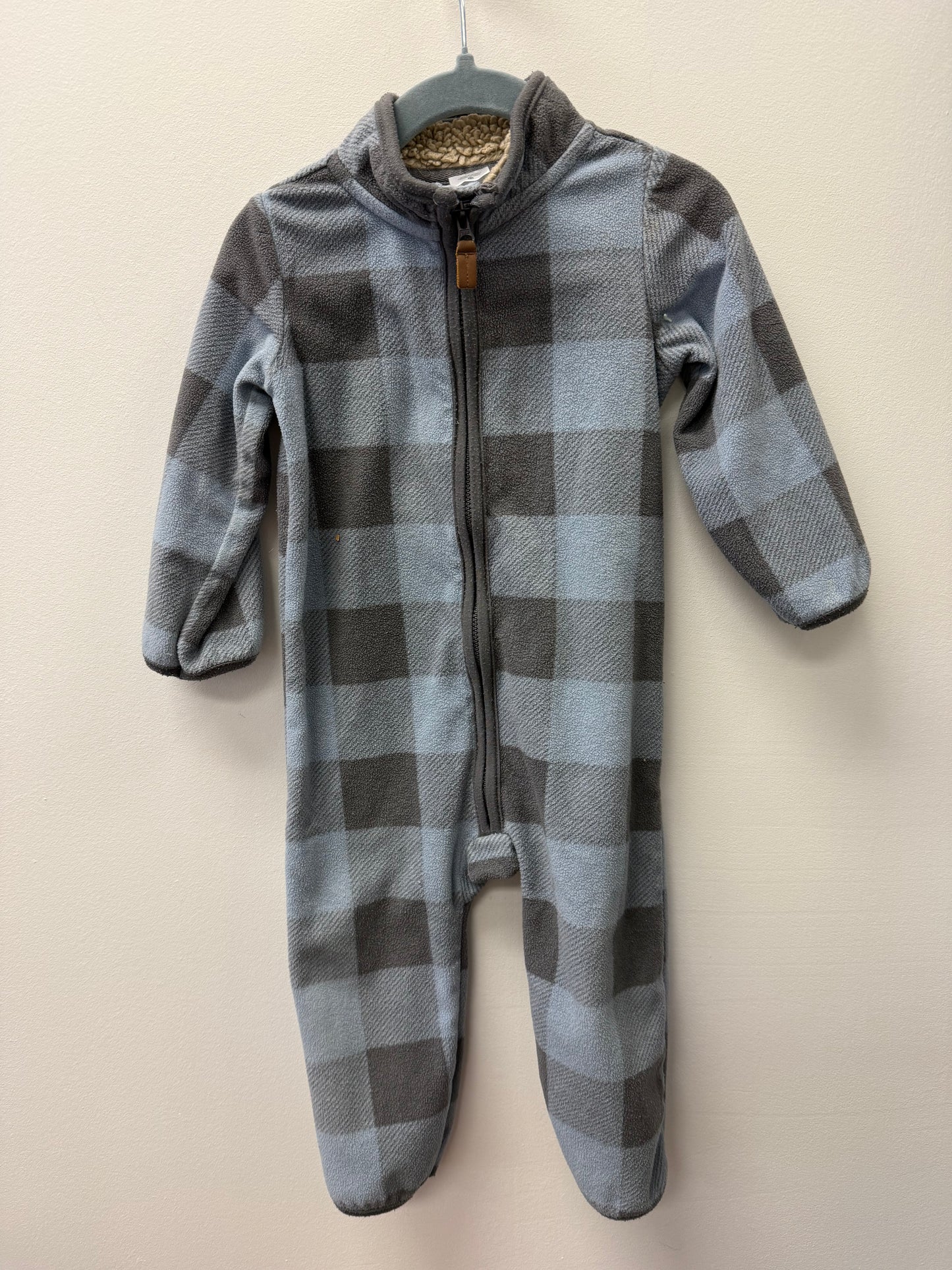 CARTERS BLUE PLAID ONE PIECE SIZE 18M