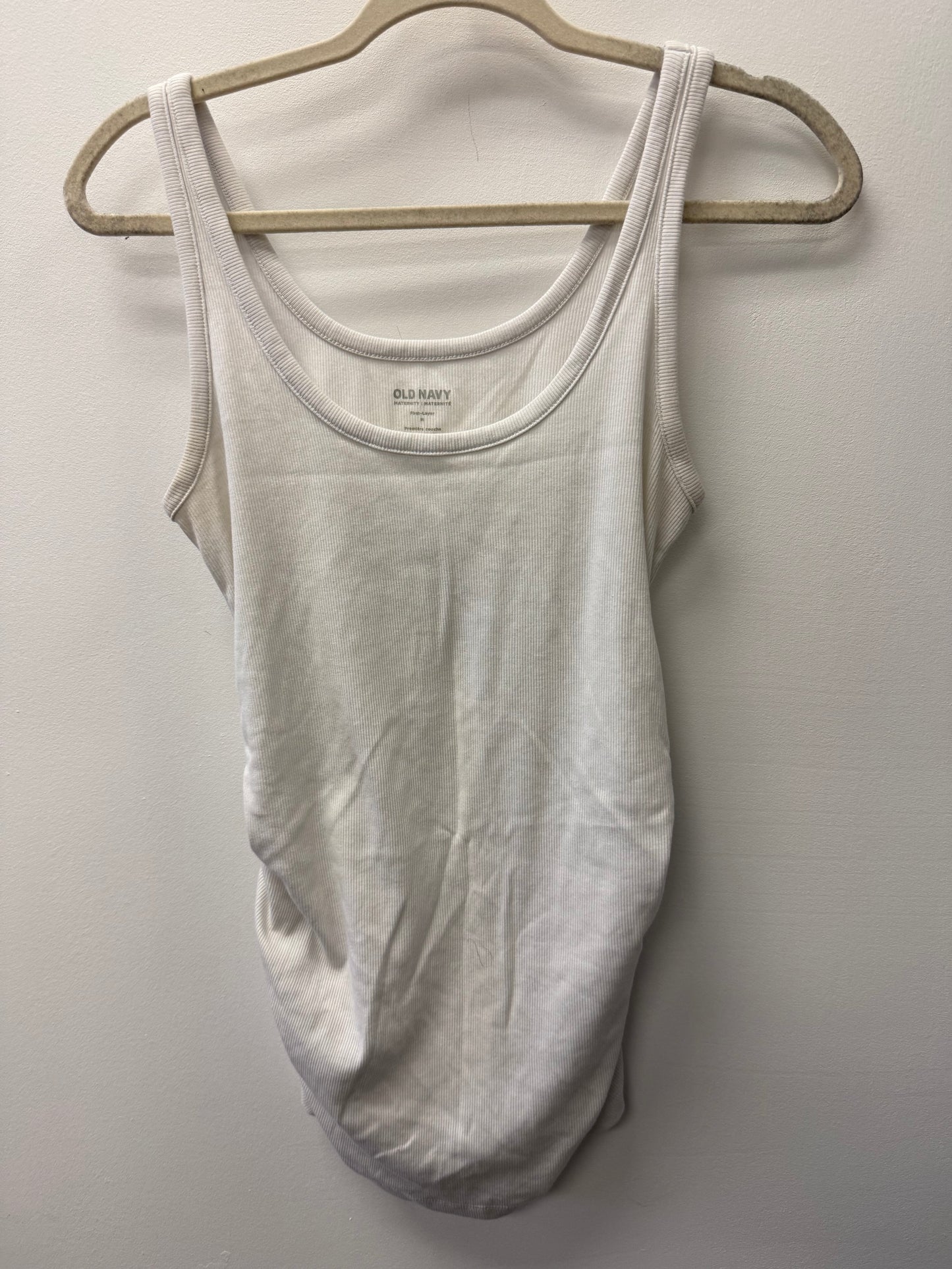 OLD NAVY WHITE MATERNITY TANK SIZE MEDIUM
