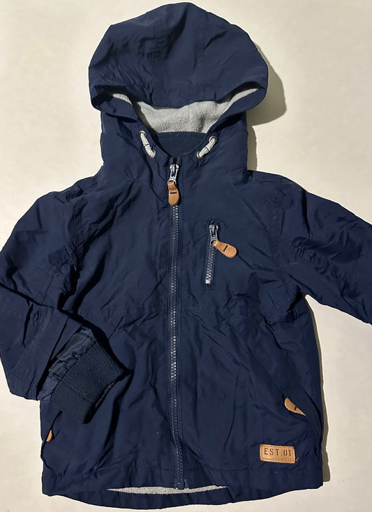 F&F, Navy Blue Hooded Jacket - Size 3T