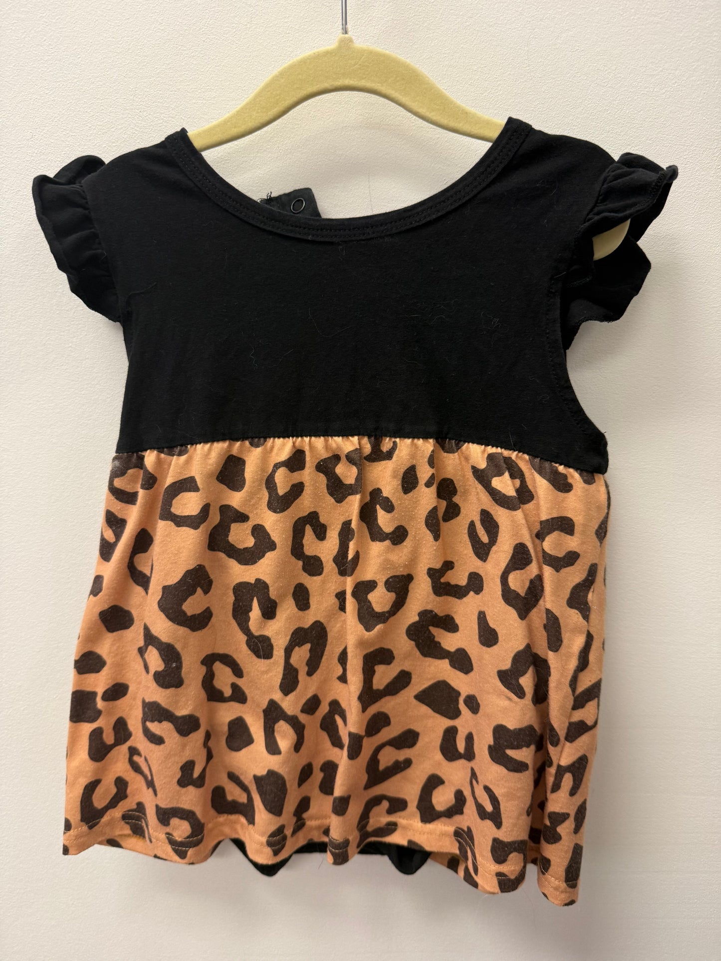 CHEETAH PRINT ONESIE DRESS SIZE 18-24M