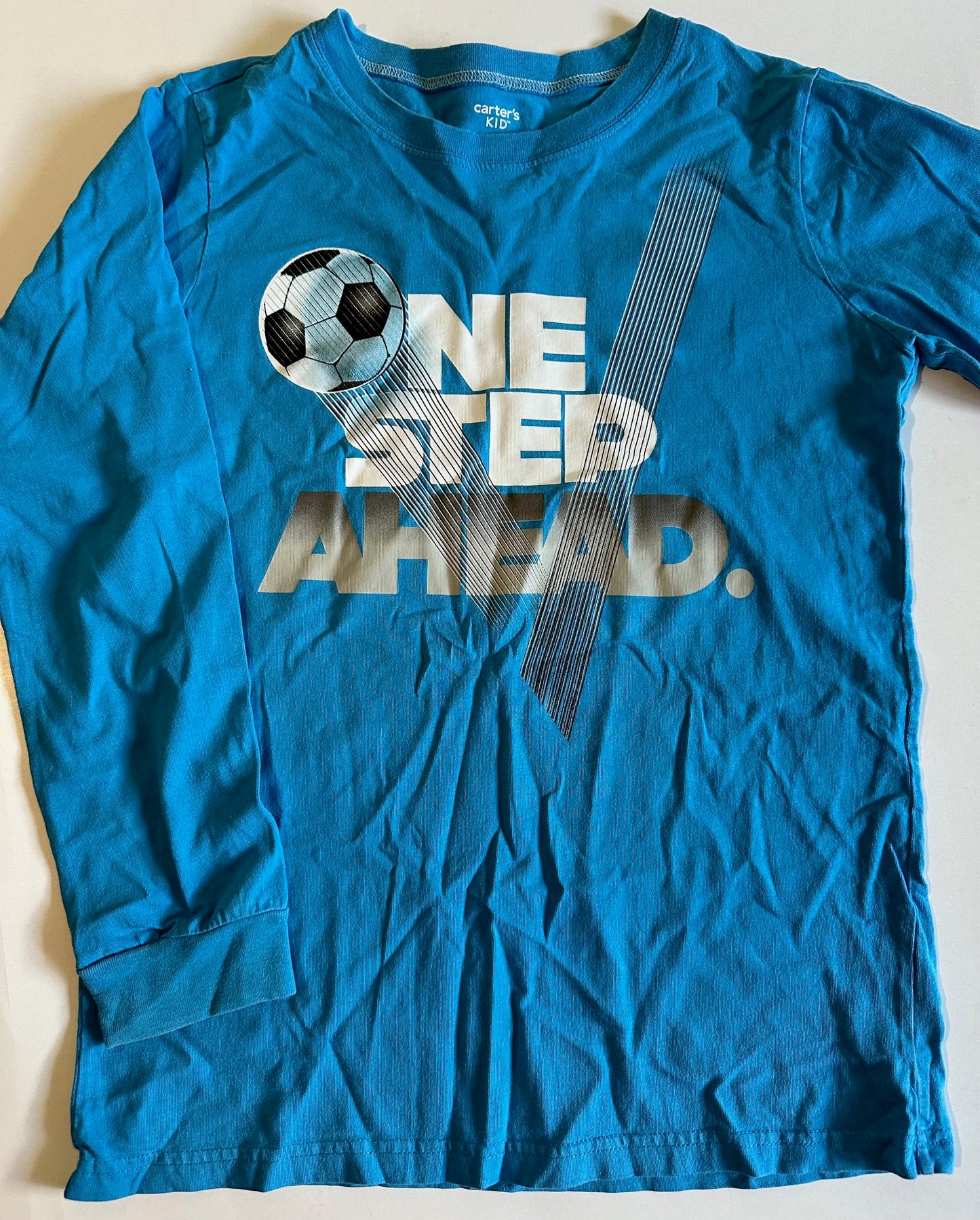 Carter's, Blue "One Step Ahead" Shirt - Size 14