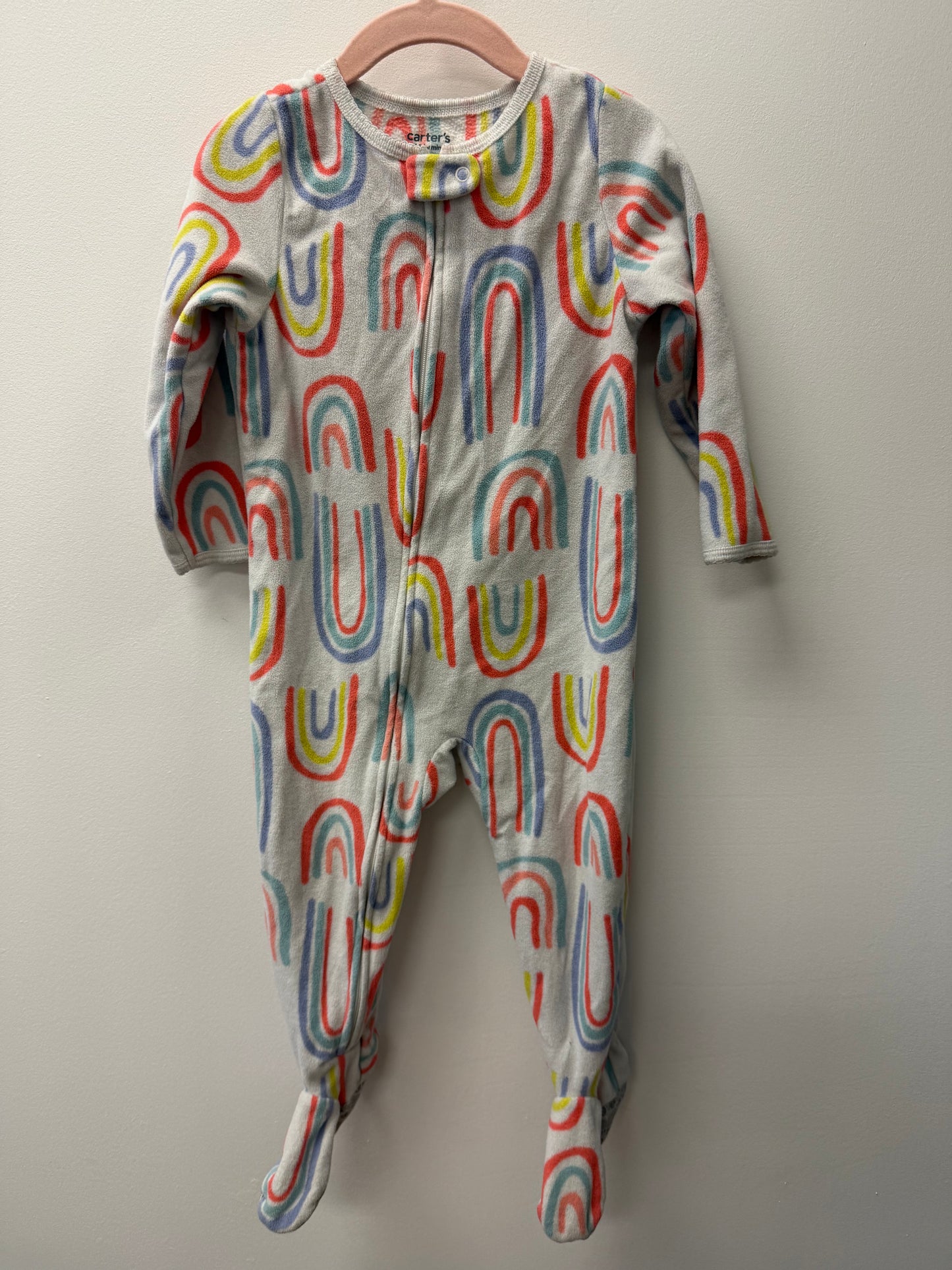 CARTERS FLEECE RAINBOW SLEEPER SIZE 2T