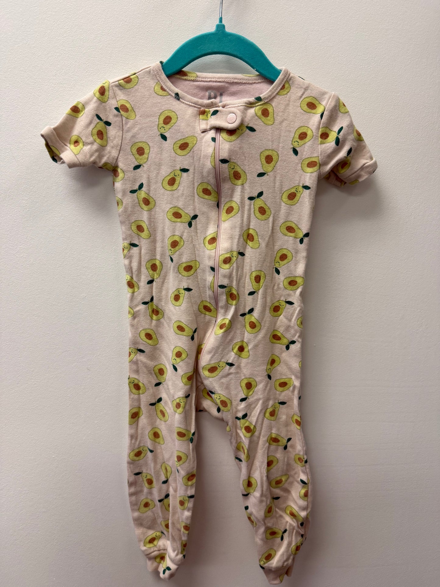 CHILDRENS PLACE LIGHT PINK AVOCADO SLEEPER SIZE 12-18M