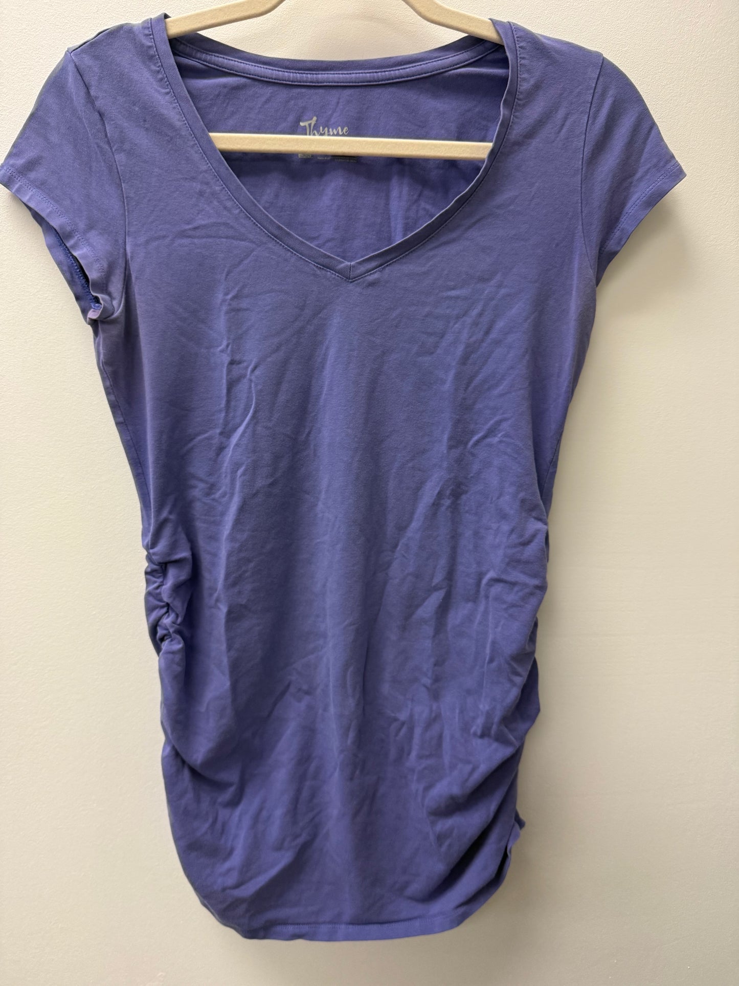 THYME PURPLE MATERNITY SHIRT SIZE SMALL