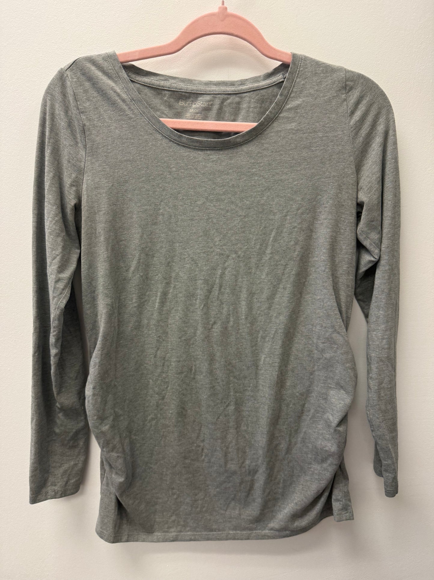 BUMP START MATERNITY GREY LONG SLEEVE SIZE SMALL