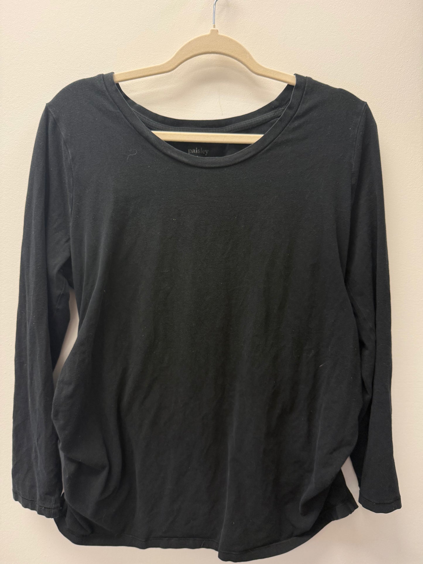 PAISLEY SKY MATERNITY BLACK LONG SLEEVE SIZE XL