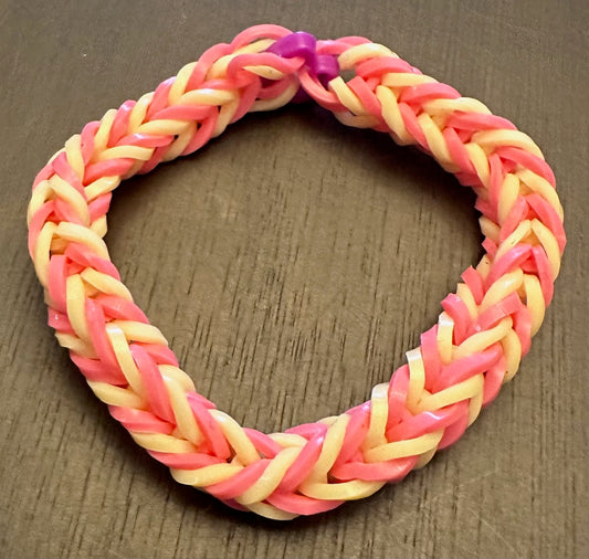 Pink and Pale Yellow Bracelet - Size 4-9