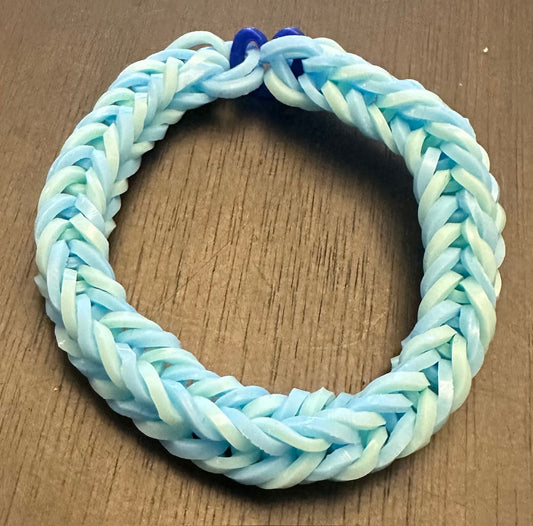 Pale Blue and Pale Teal Bracelet - Size 4-9