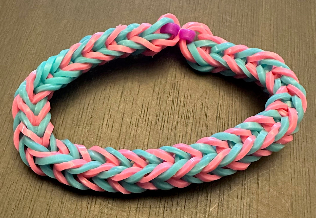 Pink and Teal Bracelet - Size 4-9