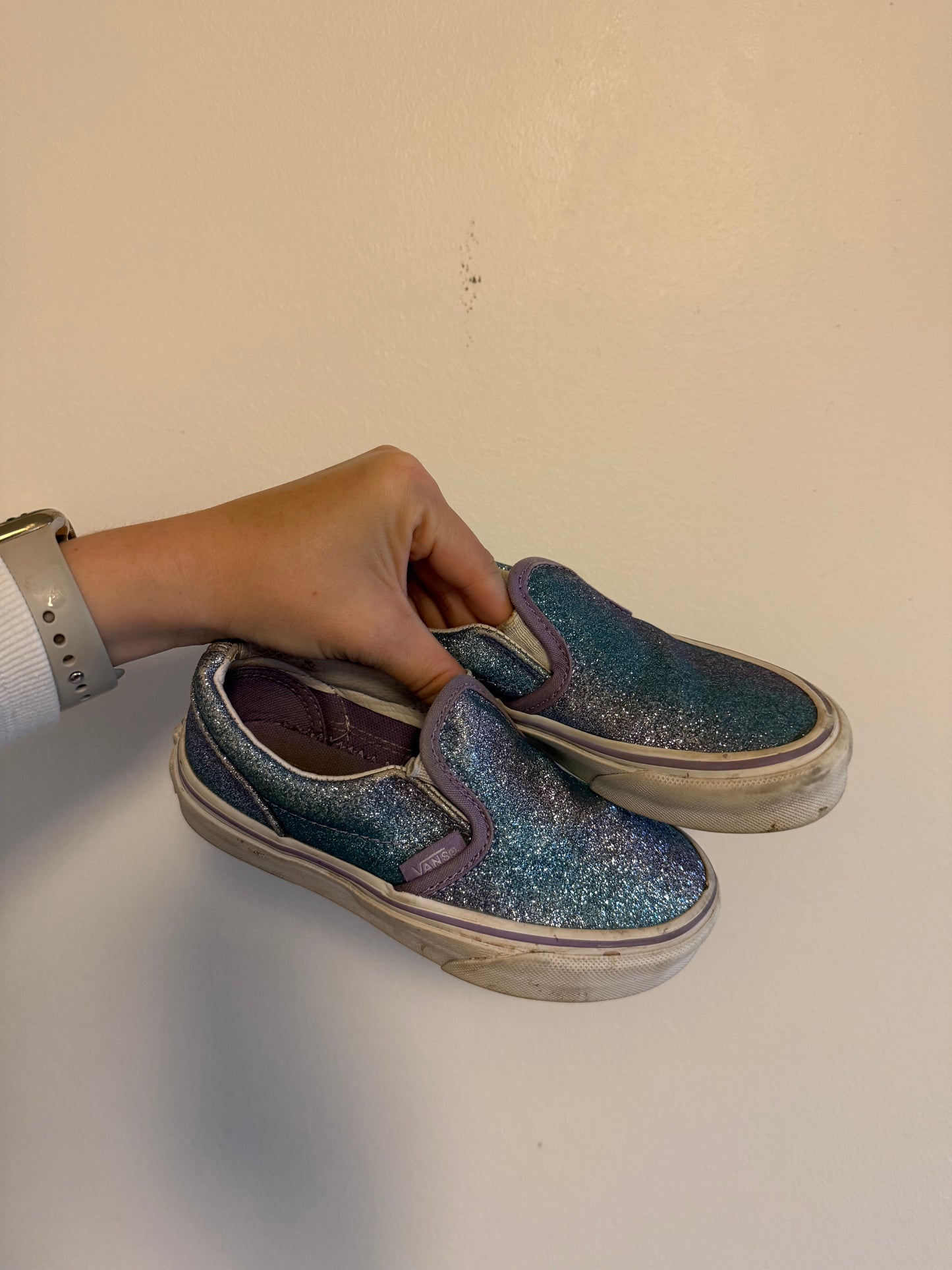 VANS (PURPLE SPARKLE) SIZE 10.5
