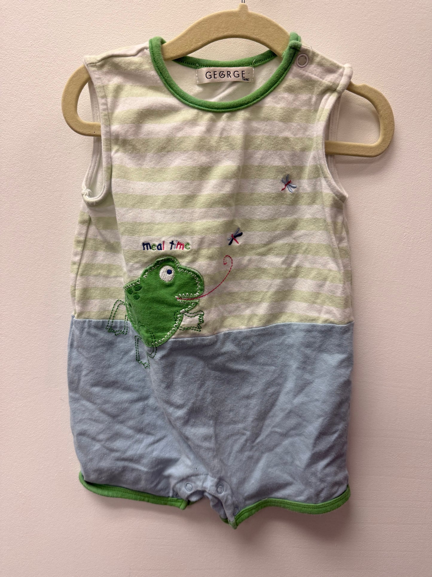 GEORGE FROG ROMPER SIZE 24M