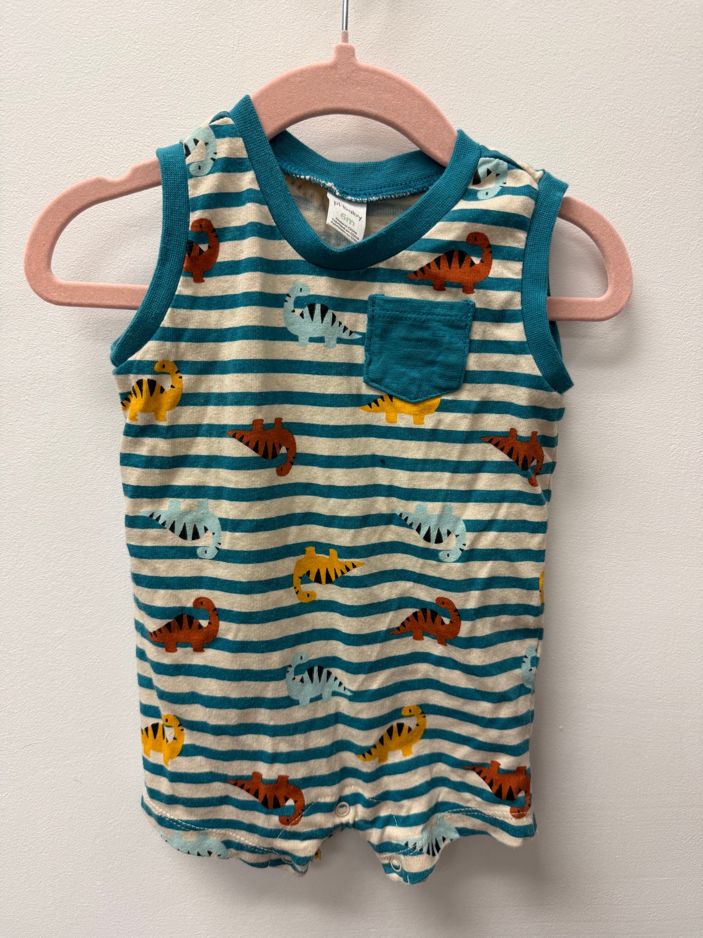 PL BABY DINO ROMPER SIZE 6M