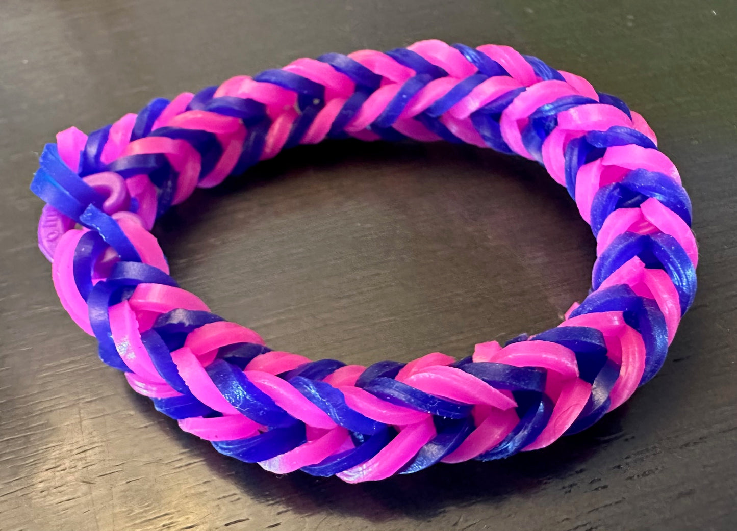 Pink and Dark Purple/Blue Bracelet - Size 3-7