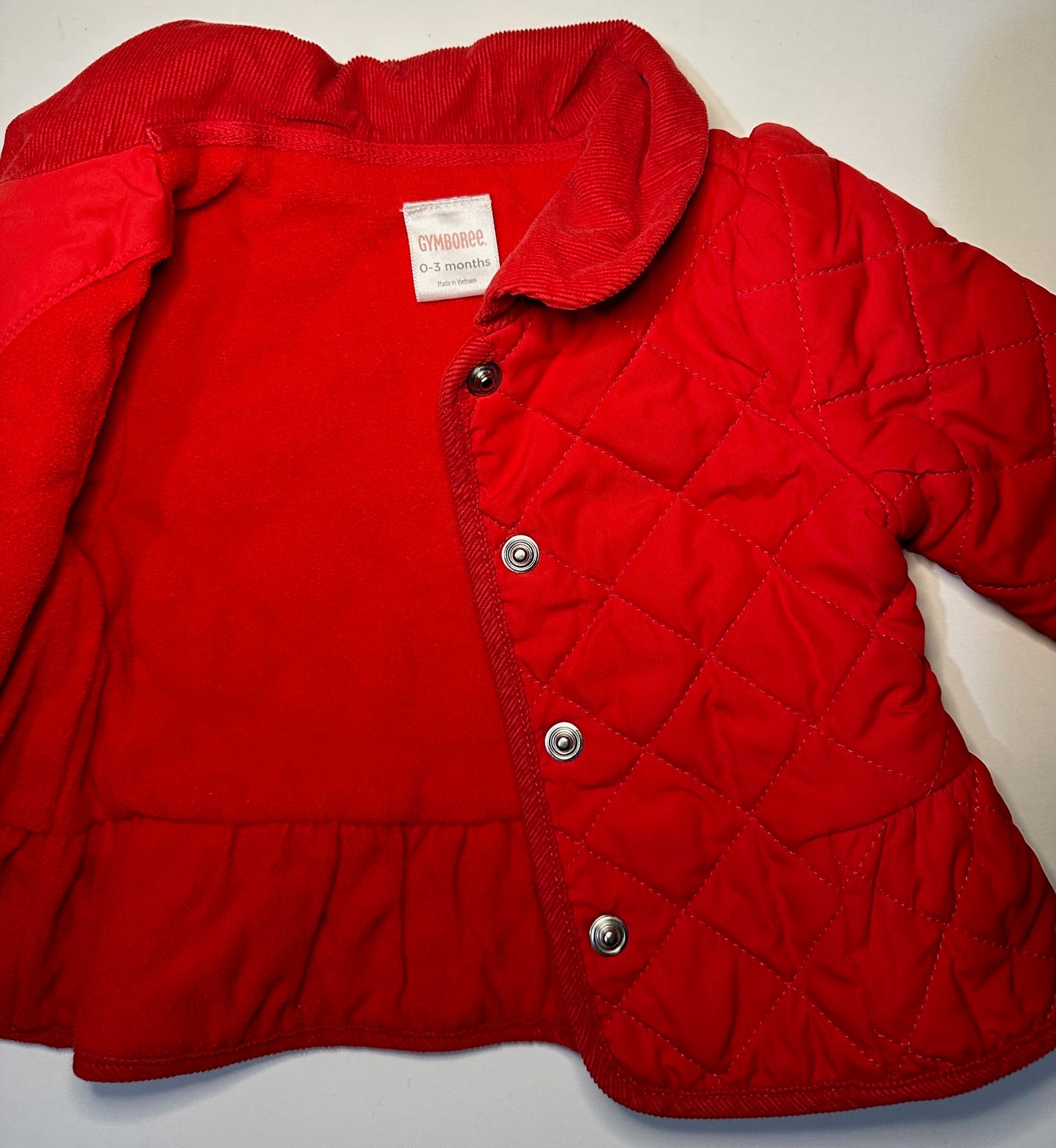 Gymboree, Red Fleece-Lined Jacket - 0-3 Months