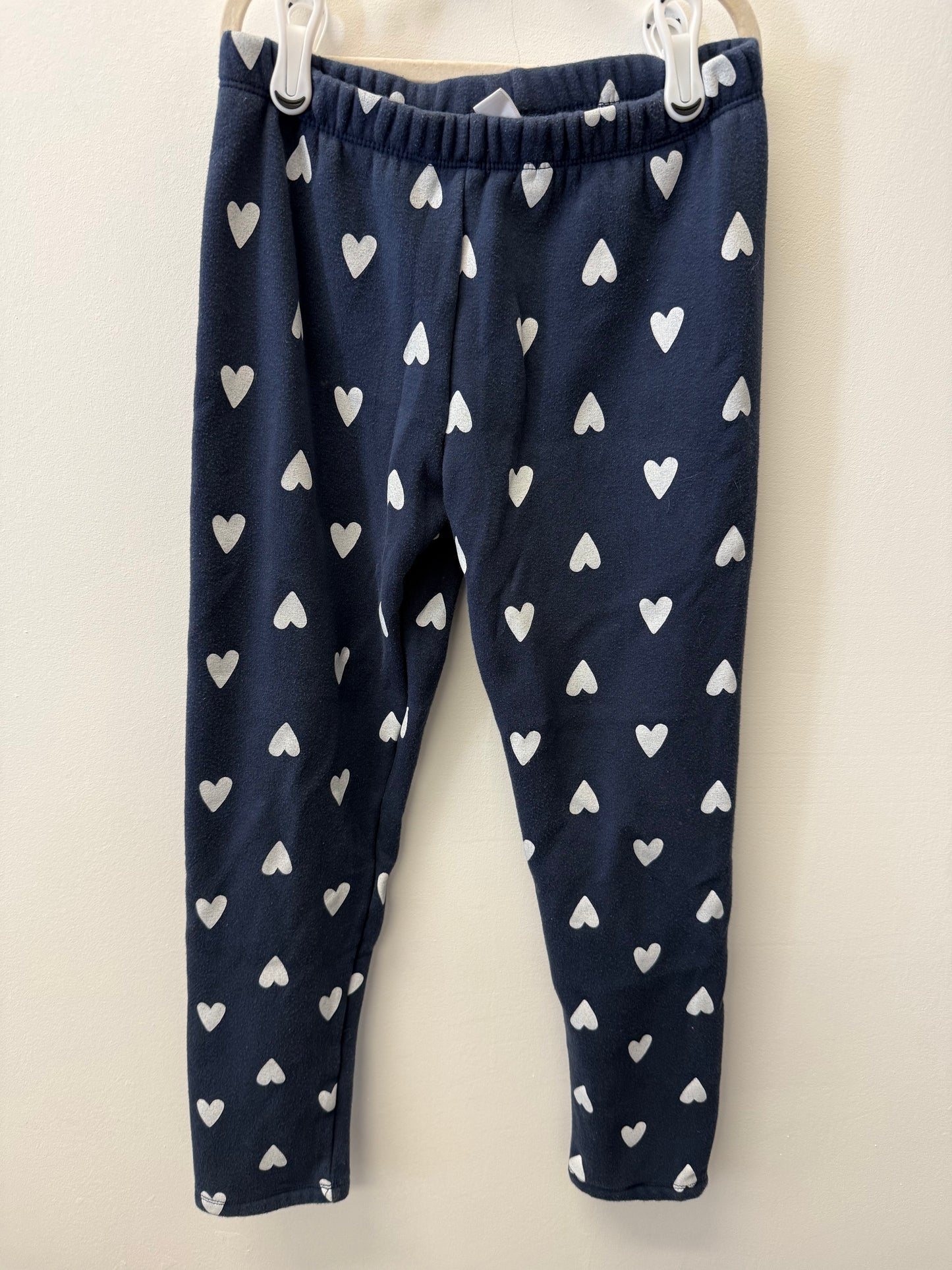 JOE FRESH FLEECE LINED HEART LEGGINGS SIZE 10-12