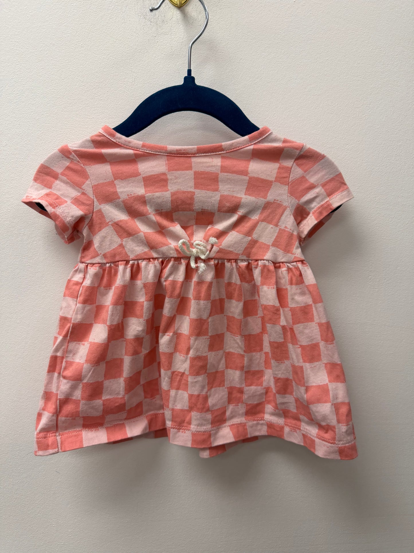 CARTERS PINK CHECKERED DRESS SIZE 3M