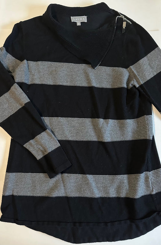 *Play* *Adult* Laura, Grey and Black Sweater - Size Medium