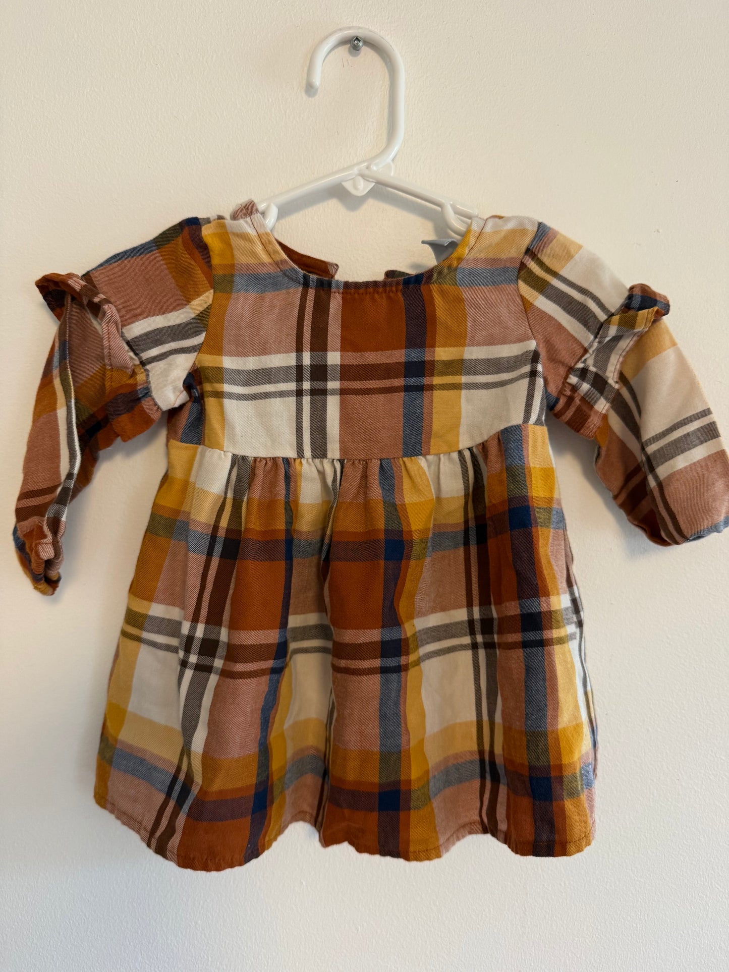 CHILDRENS PLACE BROWN DRESS SIZE 6-9M