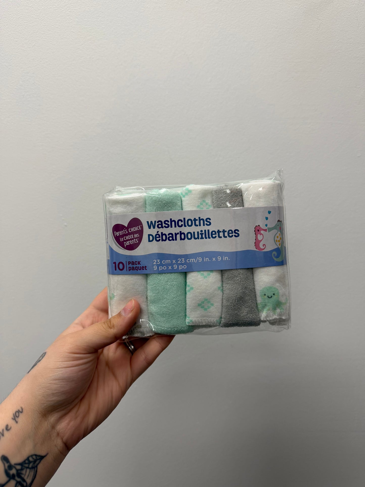 NEW PARENTS CHOICE WASH CLOTHS