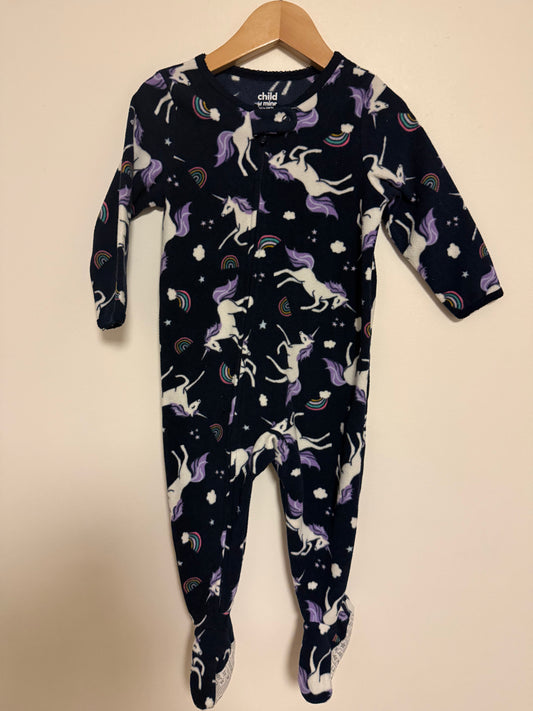 CARTERS FLEECE UNICORN SLEEPER SIZE 18M