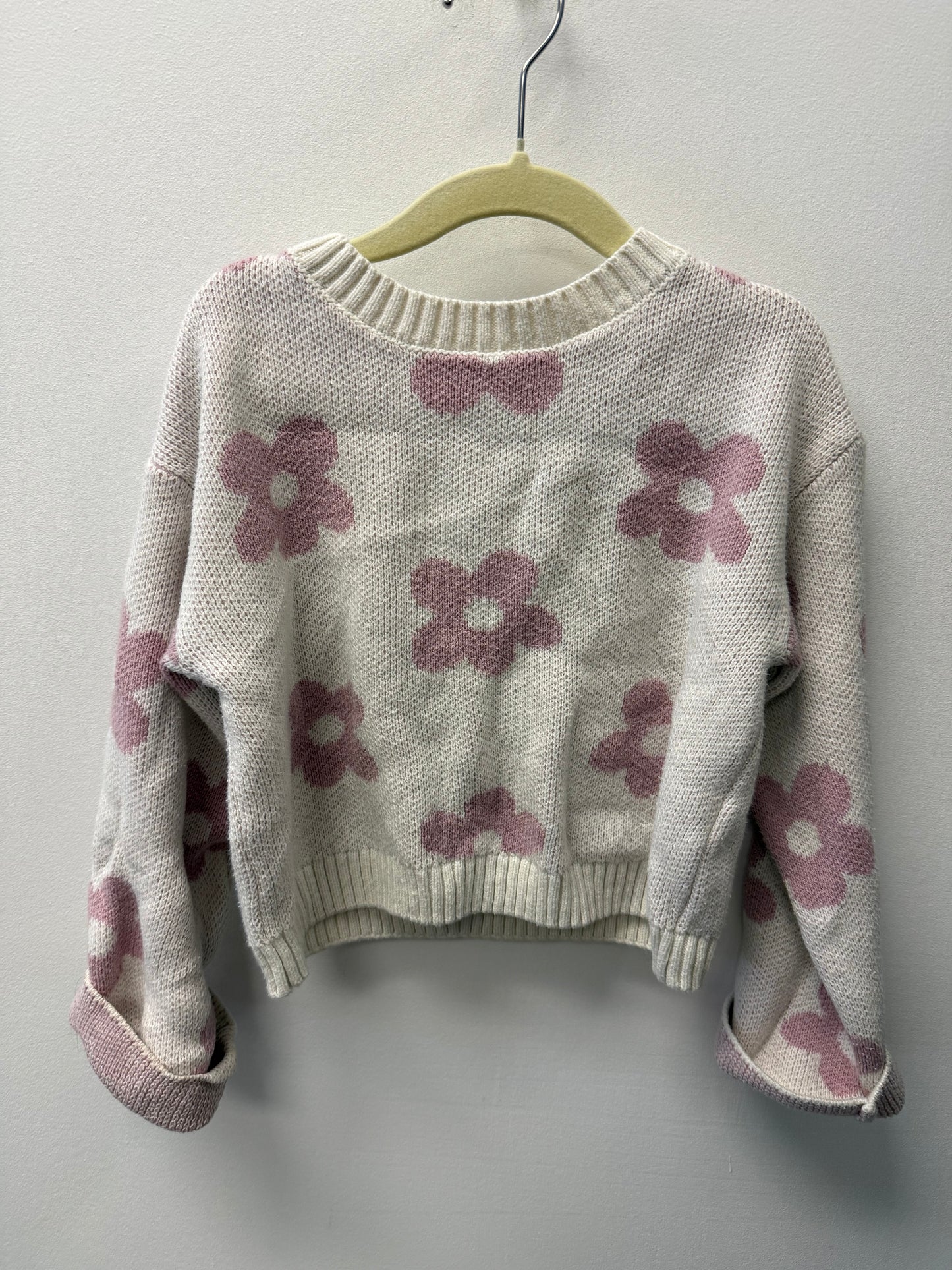 JOE FRESH PINK DAISY KNIT SHIRT SIZE 5