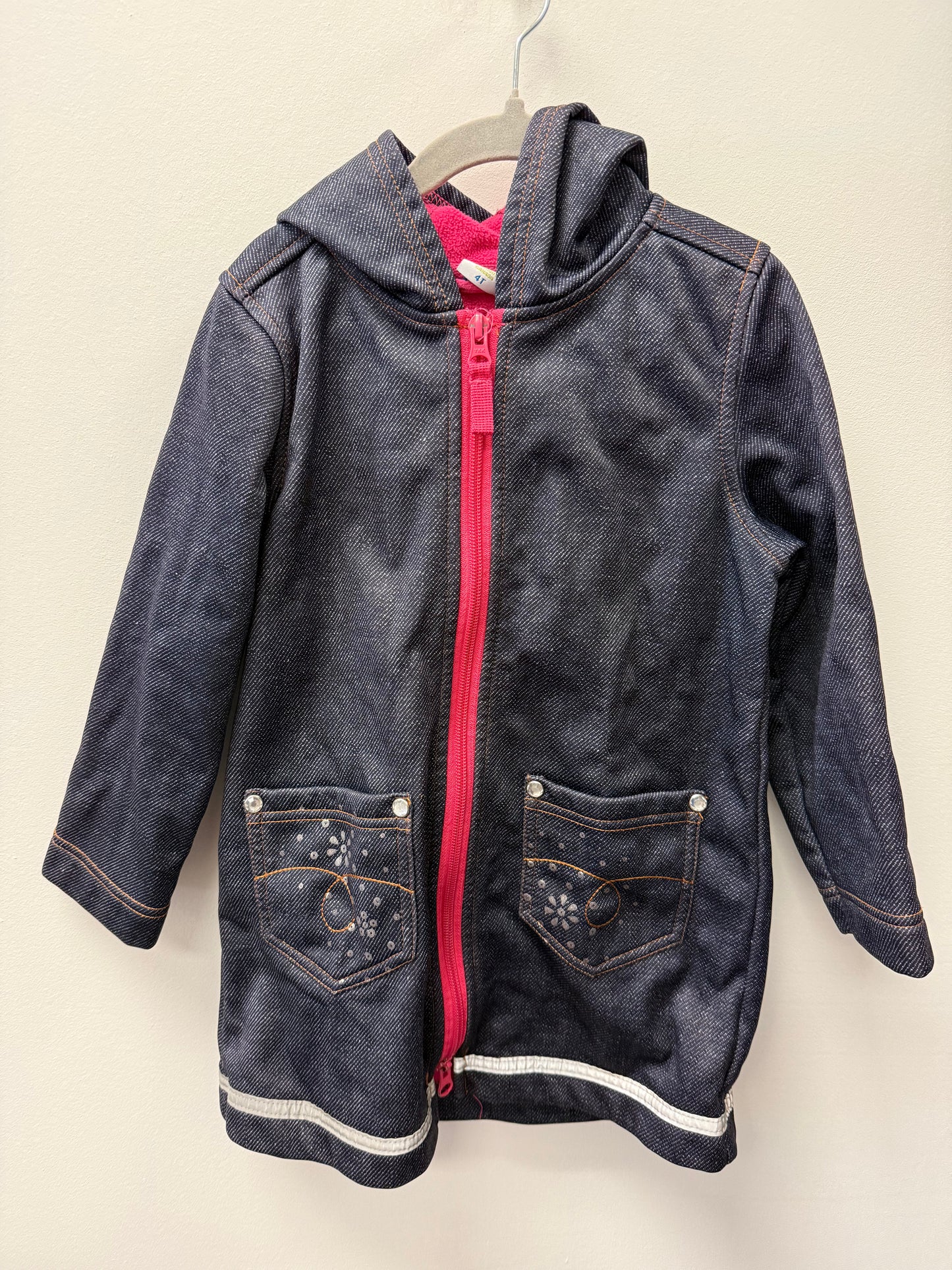 PLEASE MUM FLEECE LINED LONG COAT SIZE 4T