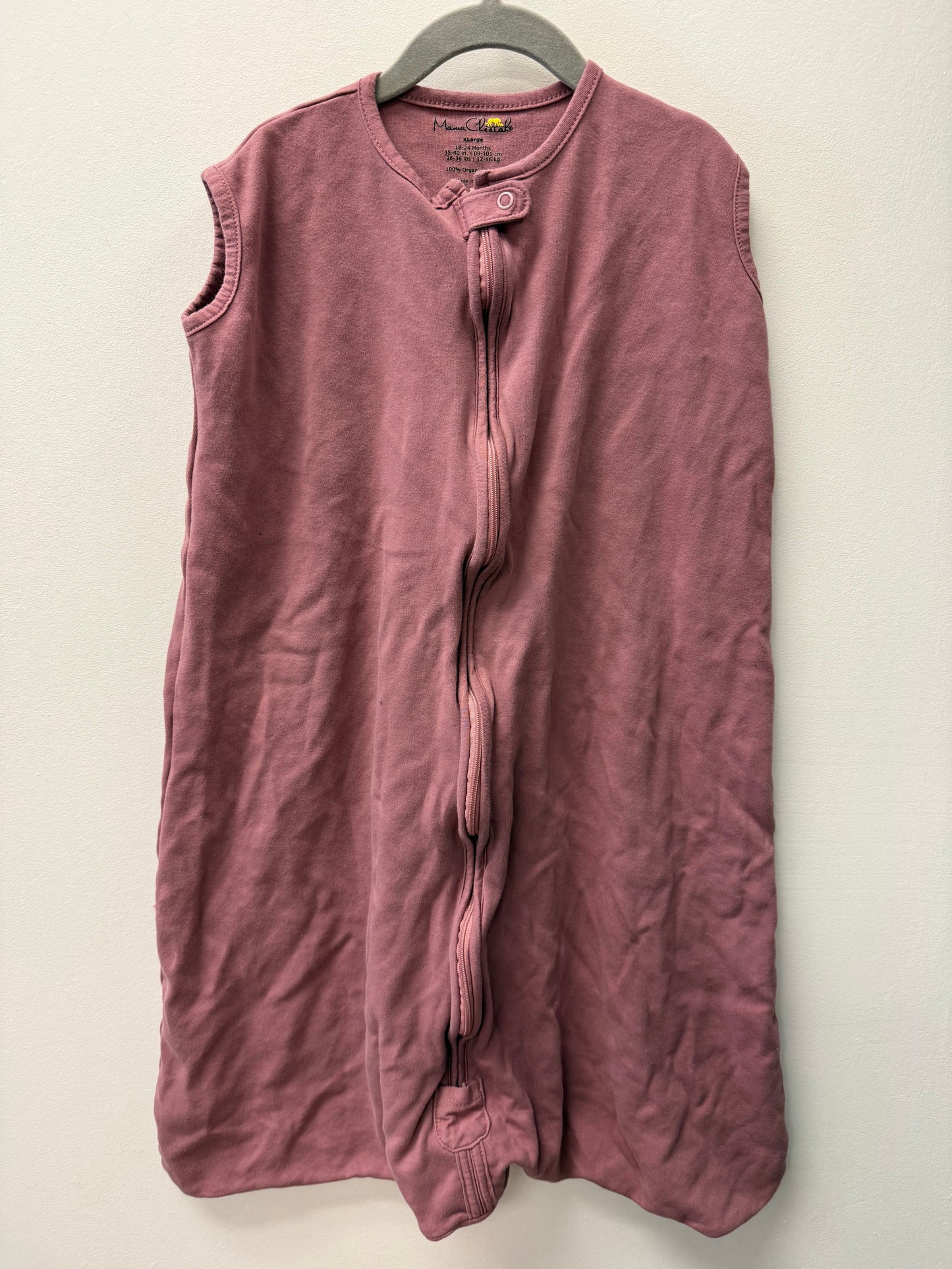 MAMA CHEETAH PURPLE SLEEPSACK SIZE 18-24M