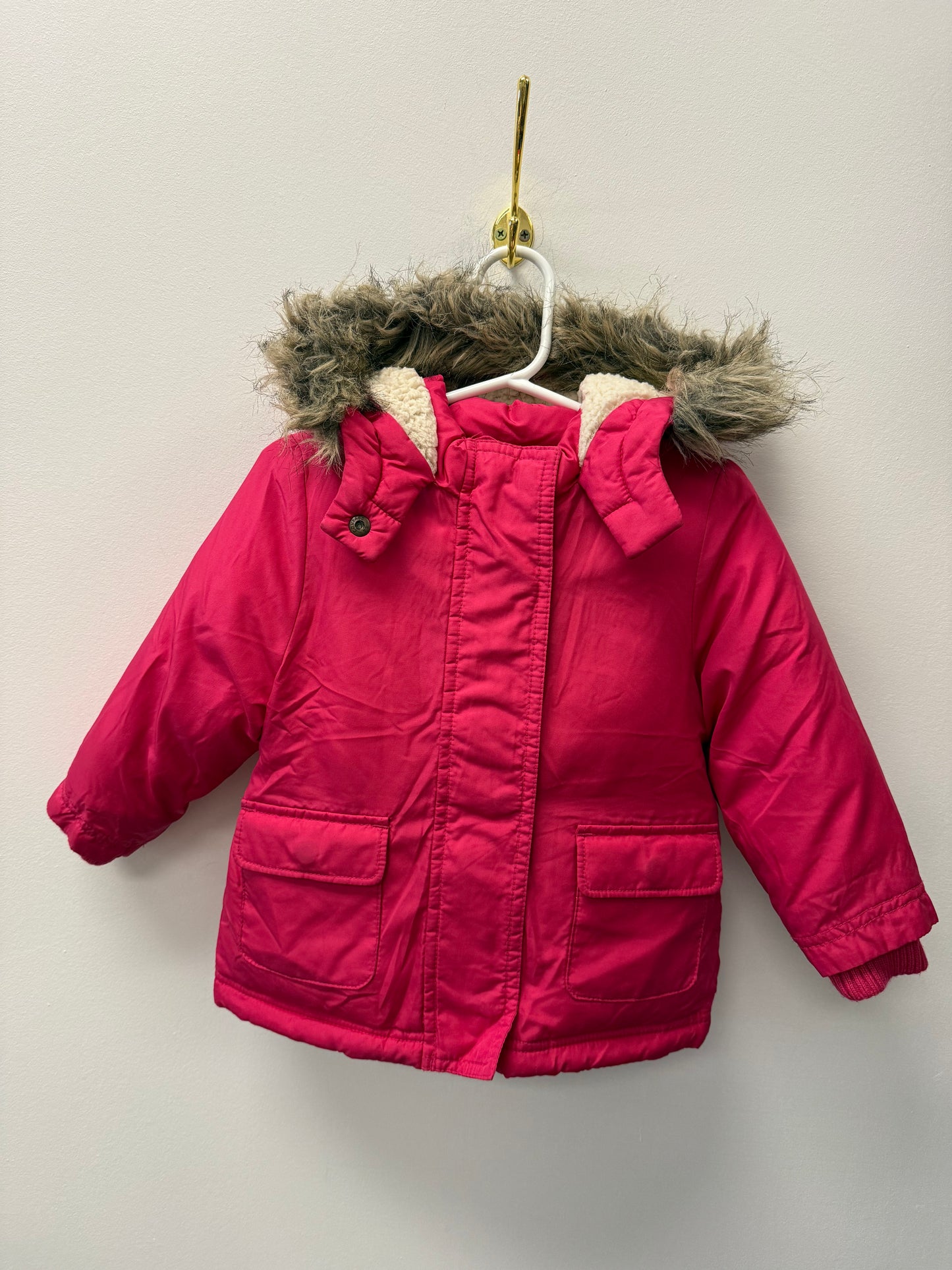 OLD NAVY LINED PINK PARKA JACKET SIZE 2T